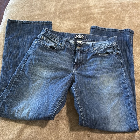 Lucky Brand Woman’s Neapolitan Easy Rider Blue Jeans - Picture 7 of 11